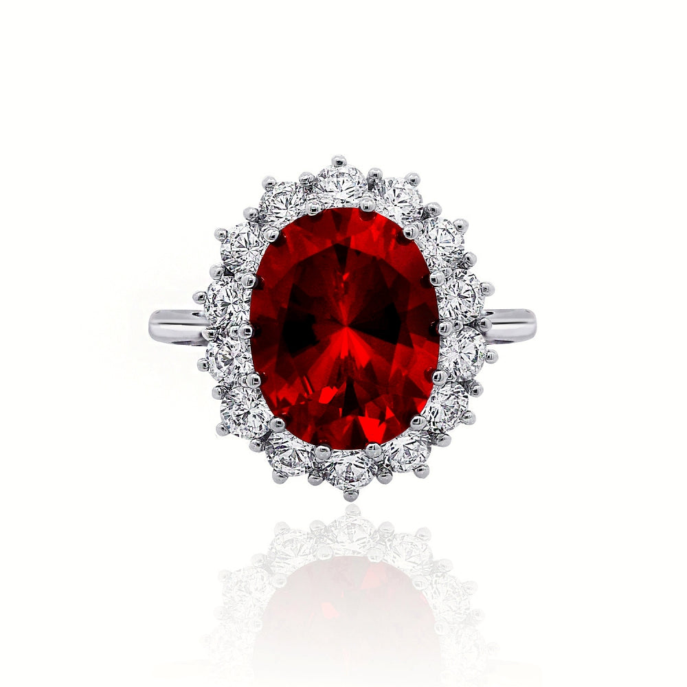 Oval Halo Royal Cocktail Ring