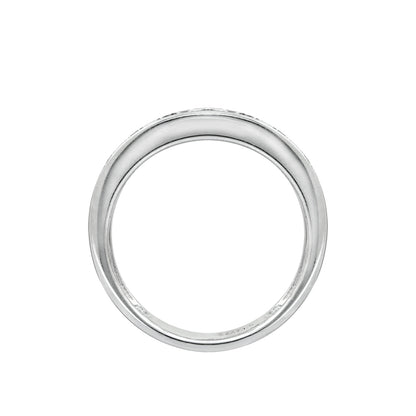 3mm Round Cut Channel Set Half Band Ring