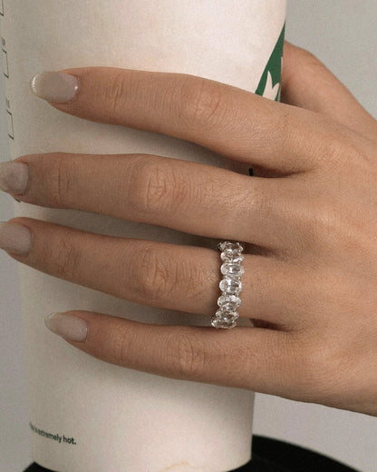 Marilyn Monroe Oval Eternity Ring