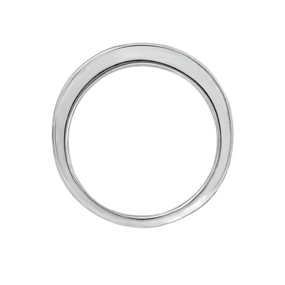 Princess Cut 3mm Channel Set Half Band Ring