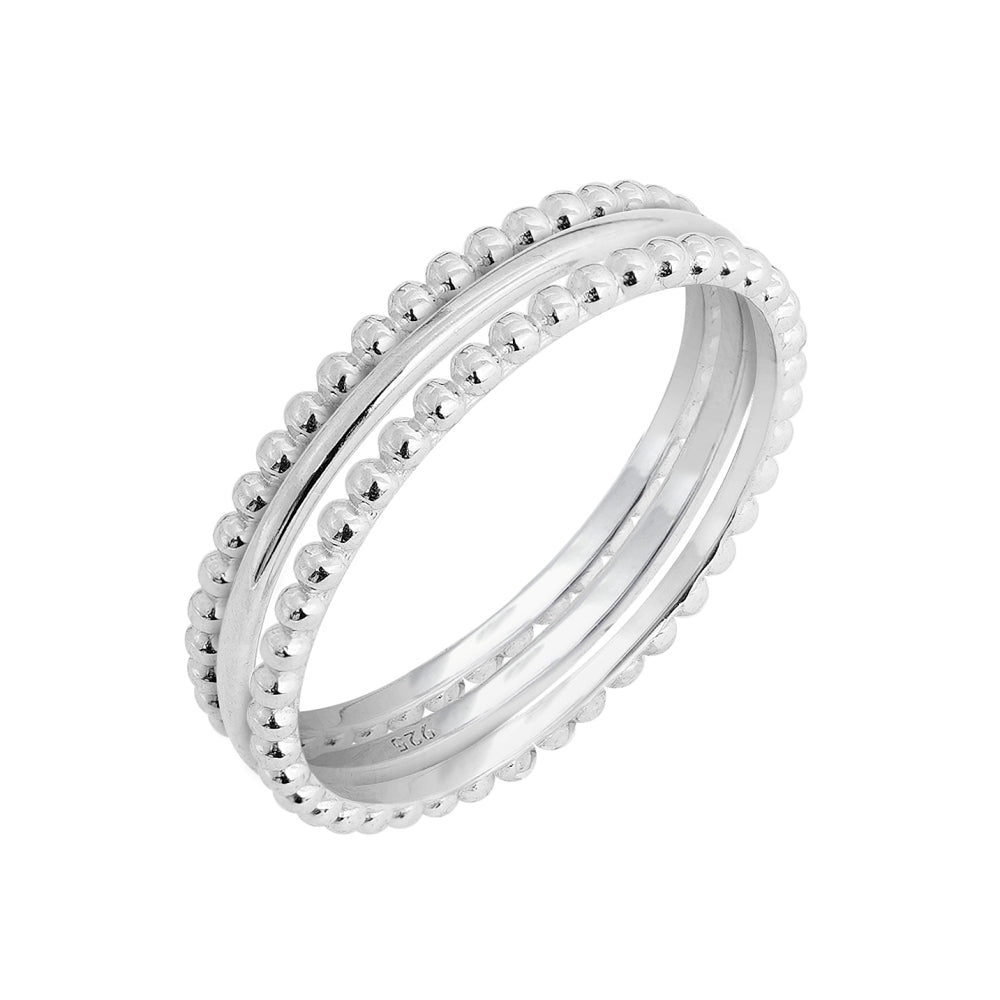 Set Of Three Thin Plain Ring
