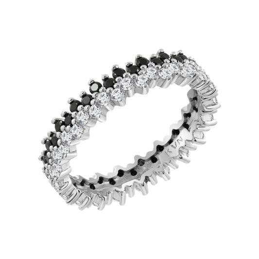 DIAMONBLISS Marilyn Monroe Black & White Ring