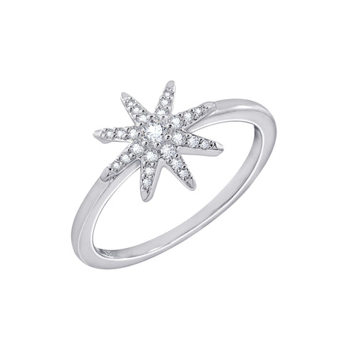 Pave Starburst Ring