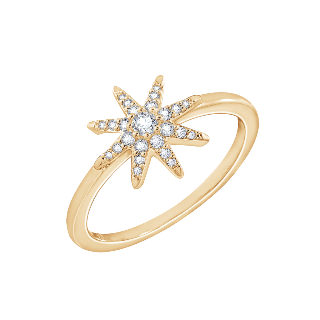 Pave Starburst Ring