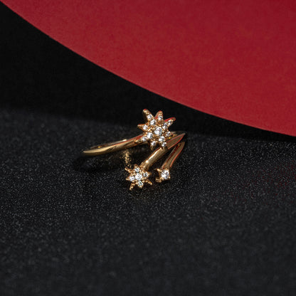DIAMONBLISS Marilyn Monroe North Star Bypass Ring