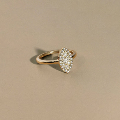 Marilyn Monroe Pavé Marquise Ring