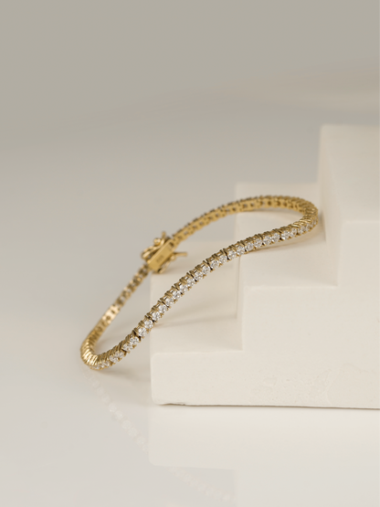 Diamonbliss Lab-Grown Diamond Round Tennis Bracelet