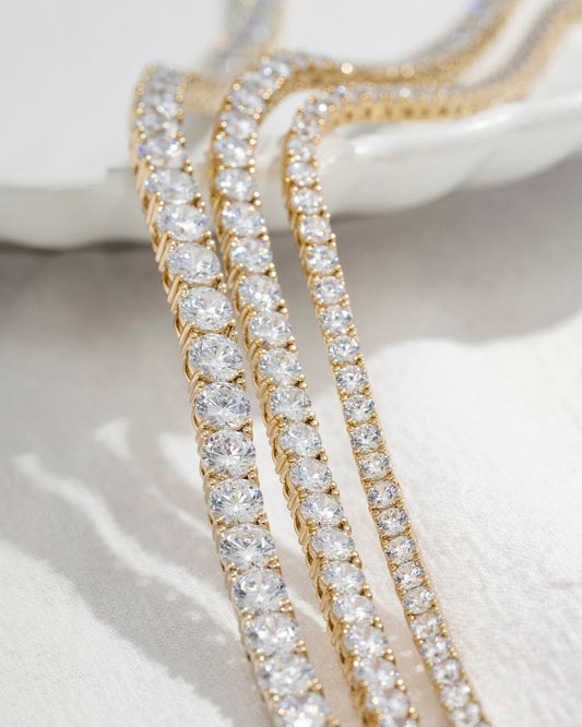 Round Cut Tennis Necklace