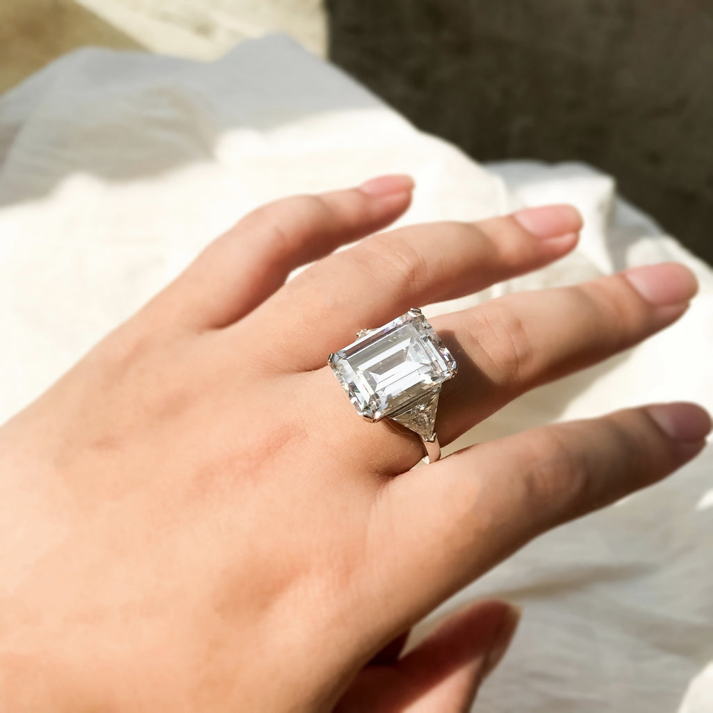 Emerald Engagement Ring