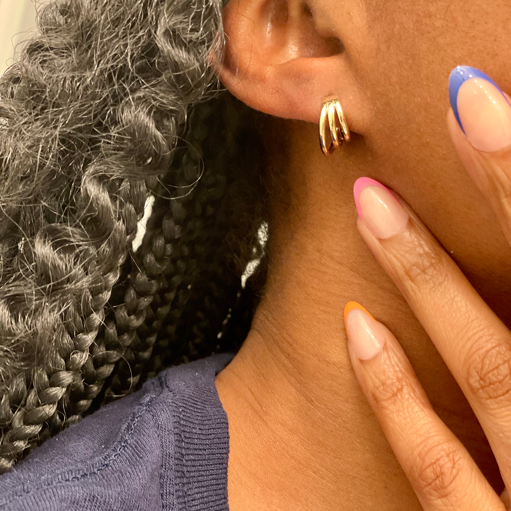 Mini Open Hoop Earrings