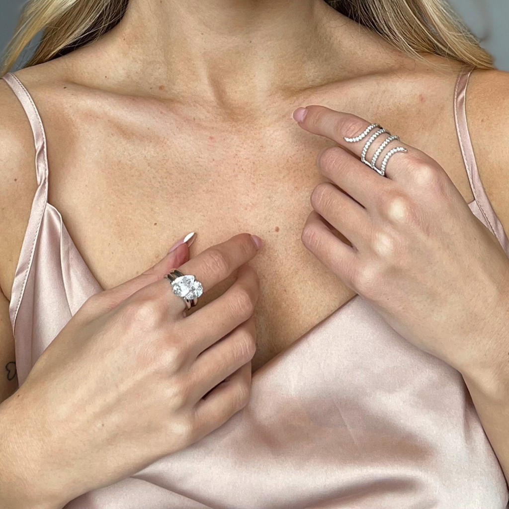Swirl Triple Wrap Ring