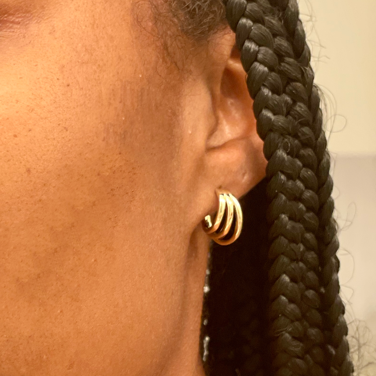 Mini Open Hoop Earrings