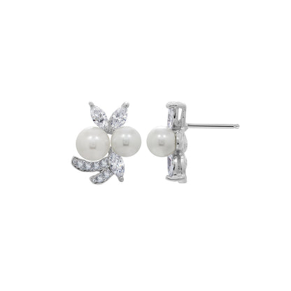 Pearl Florist Stud Earrings