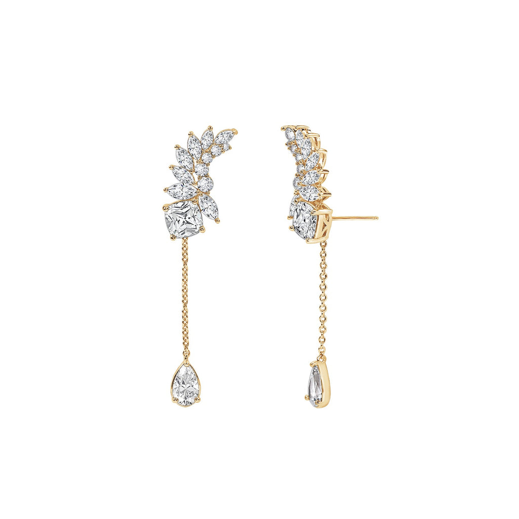 Cascade Dangle Stud Earrings