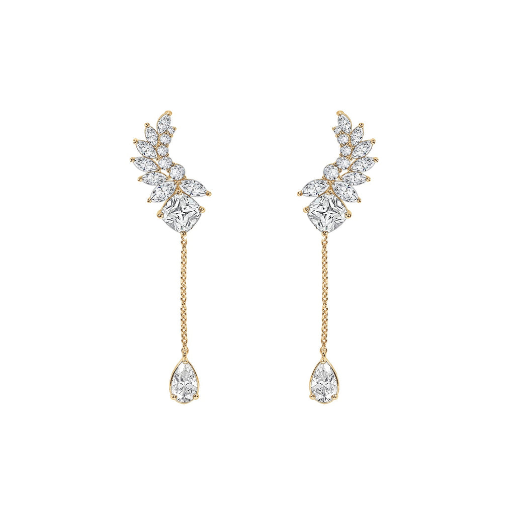 Cascade Dangle Stud Earrings
