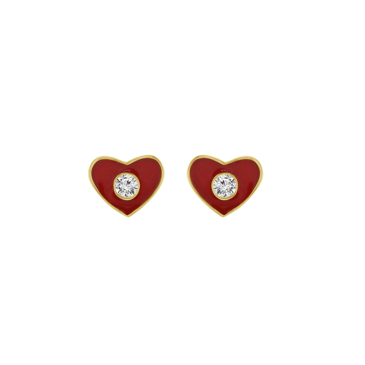 Heart Stud Earrings