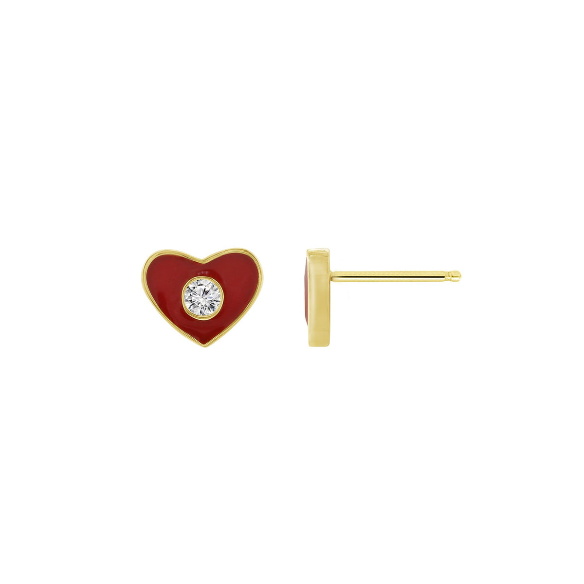Heart Stud Earrings