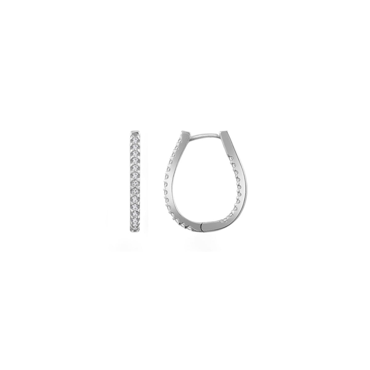 Oval Hoop Earrings