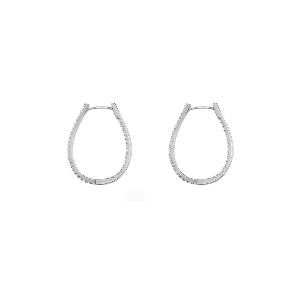 Oval Hoop Earrings