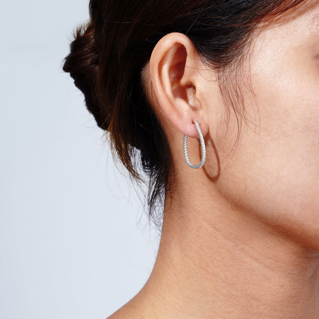 Oval Hoop Earrings