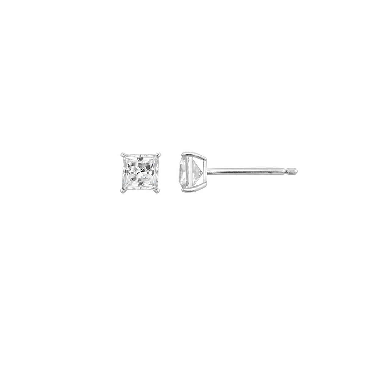 10K Solid Gold Solitaire Earrings