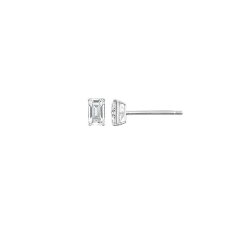 10K Solid Gold Solitaire Earrings