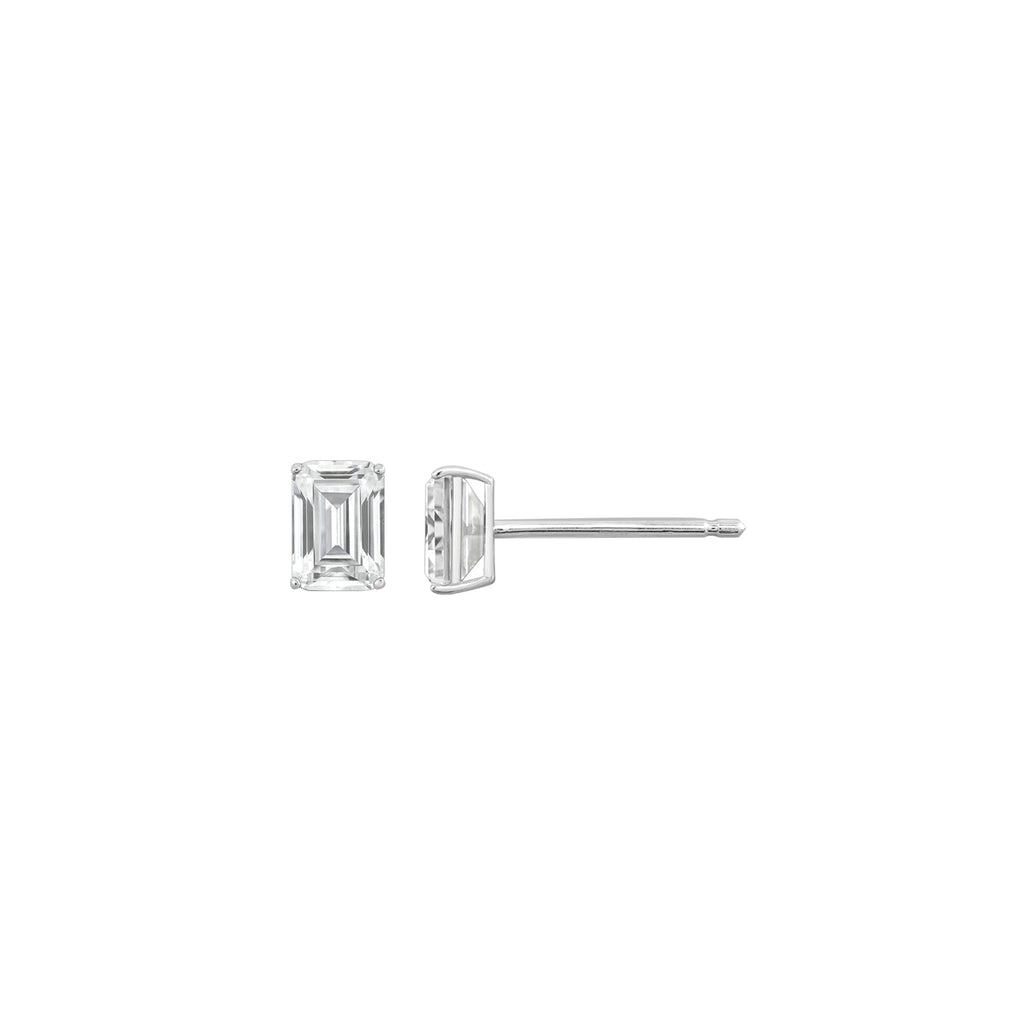 10K Solid Gold Solitaire Earrings