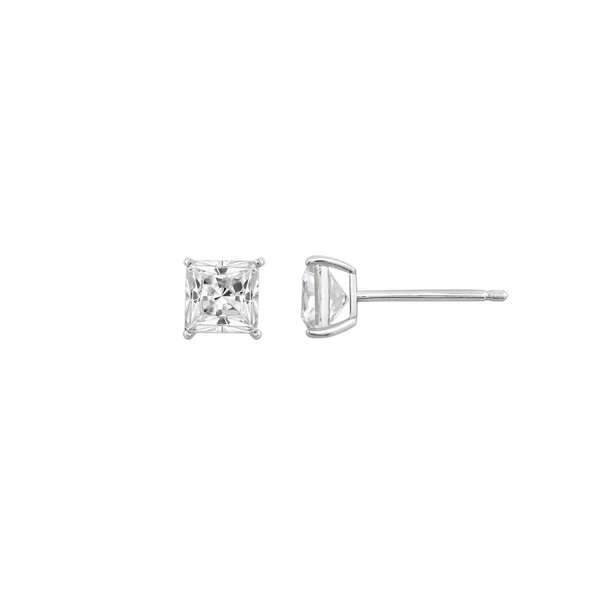 10K Solid Gold Solitaire Earrings
