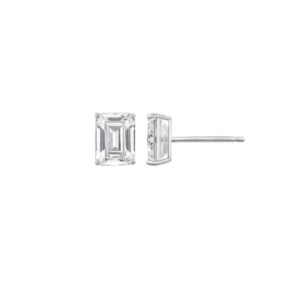 10K Solid Gold Solitaire Earrings