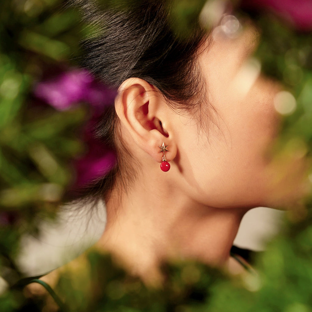 Christmas Bauble Stud Earrings