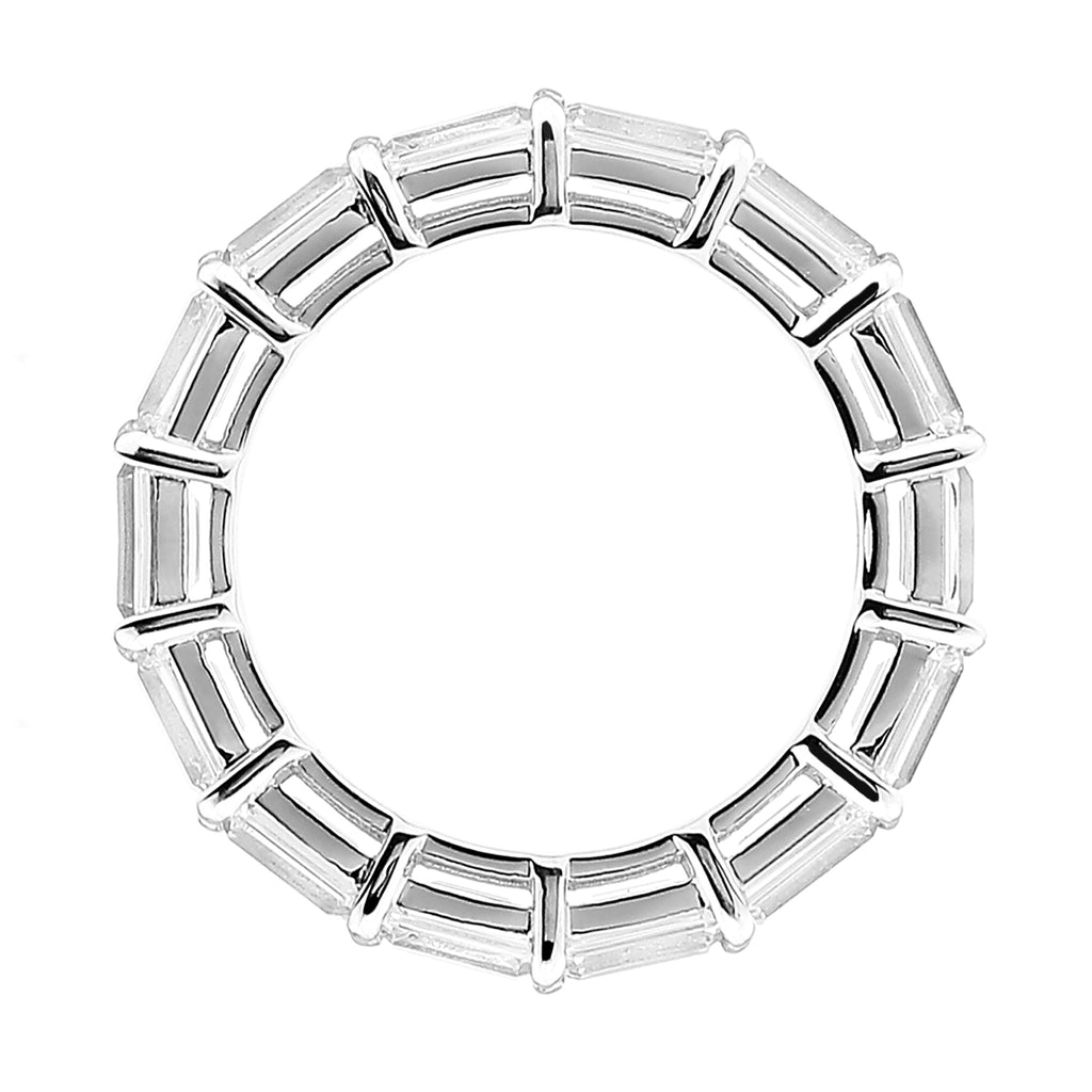 Horizontal Baguette Eternity Band Ring