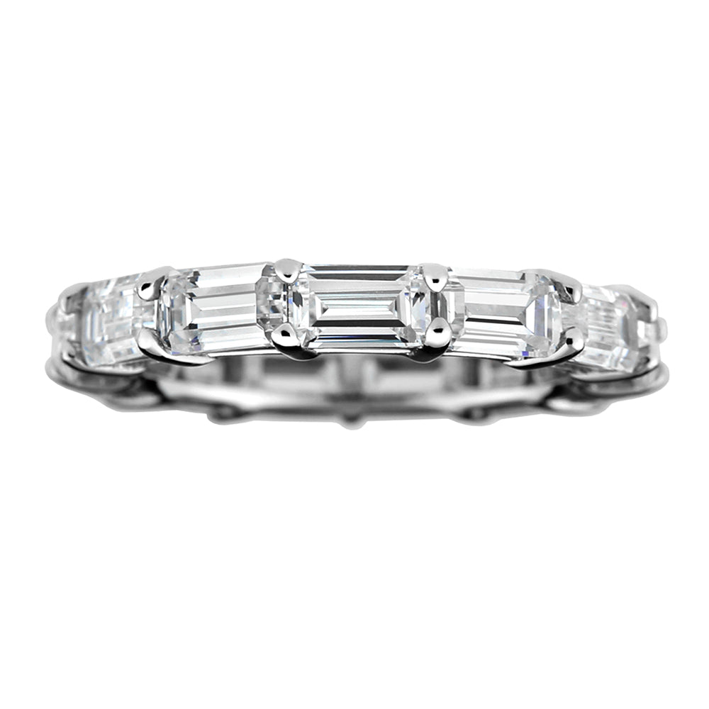 Horizontal Baguette Eternity Band Ring