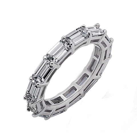 Horizontal Baguette Eternity Band Ring