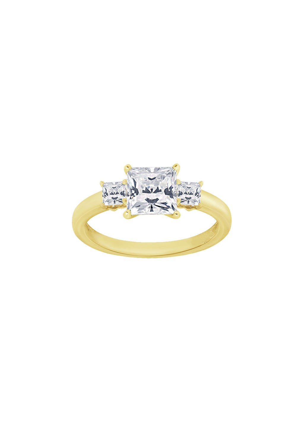Princess 3-Stone Ring