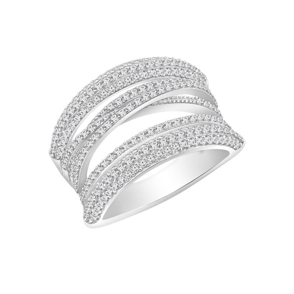Crisscross Spiral Ring