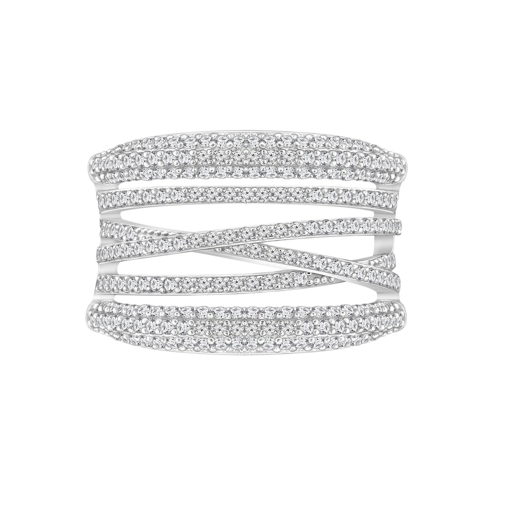 Crisscross Spiral Ring
