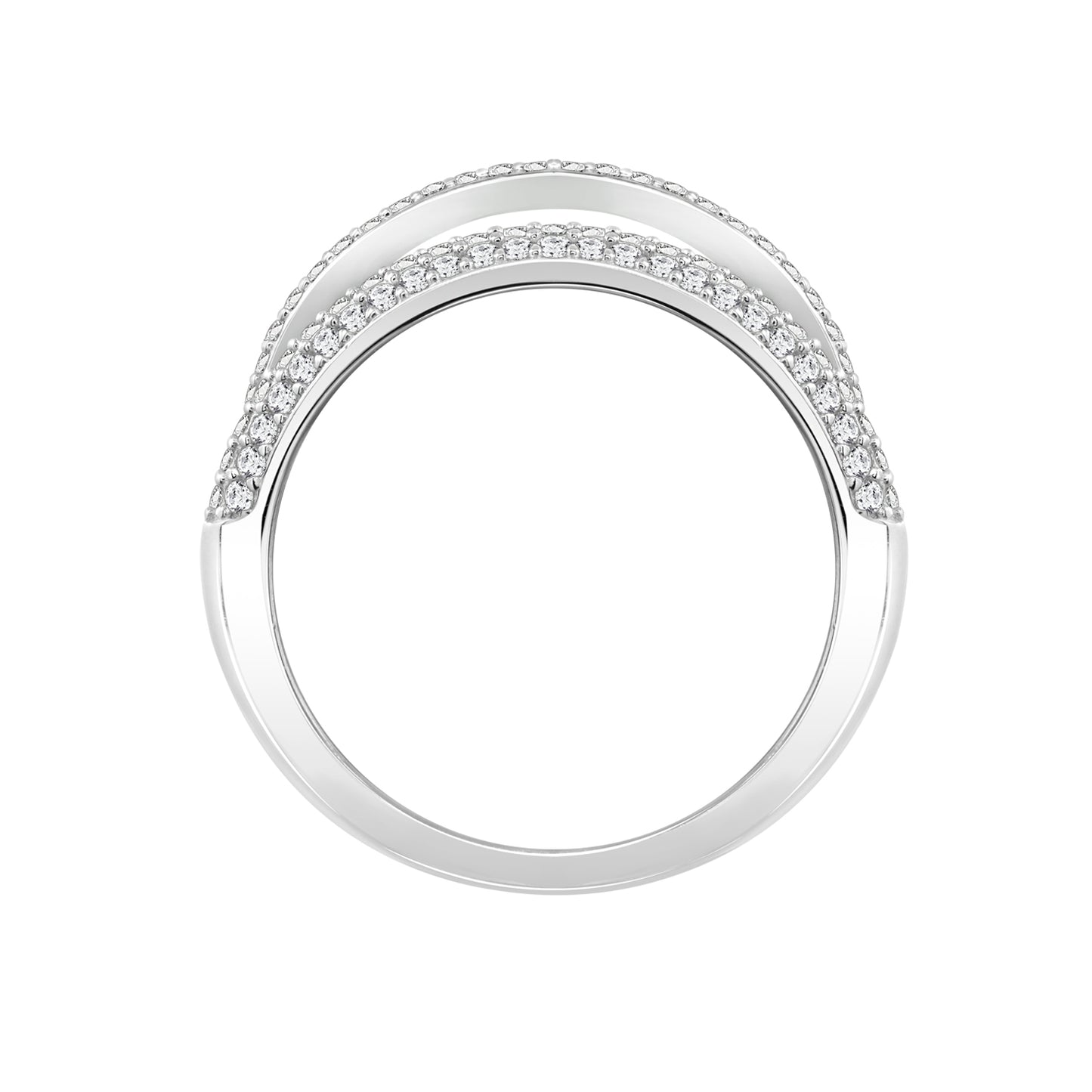Crisscross Spiral Ring