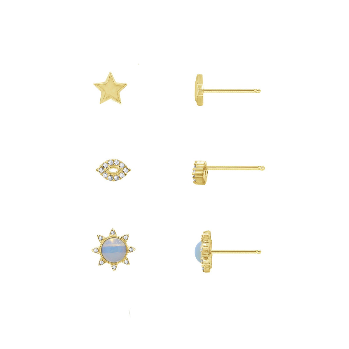 Summer Minimal Earrings Set