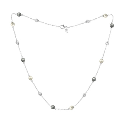 Pearl Station Necklace