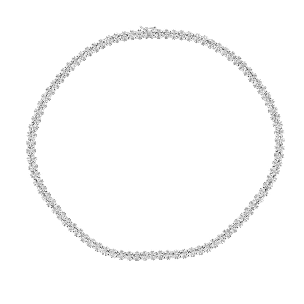 Brass Princess Tennis Necklace