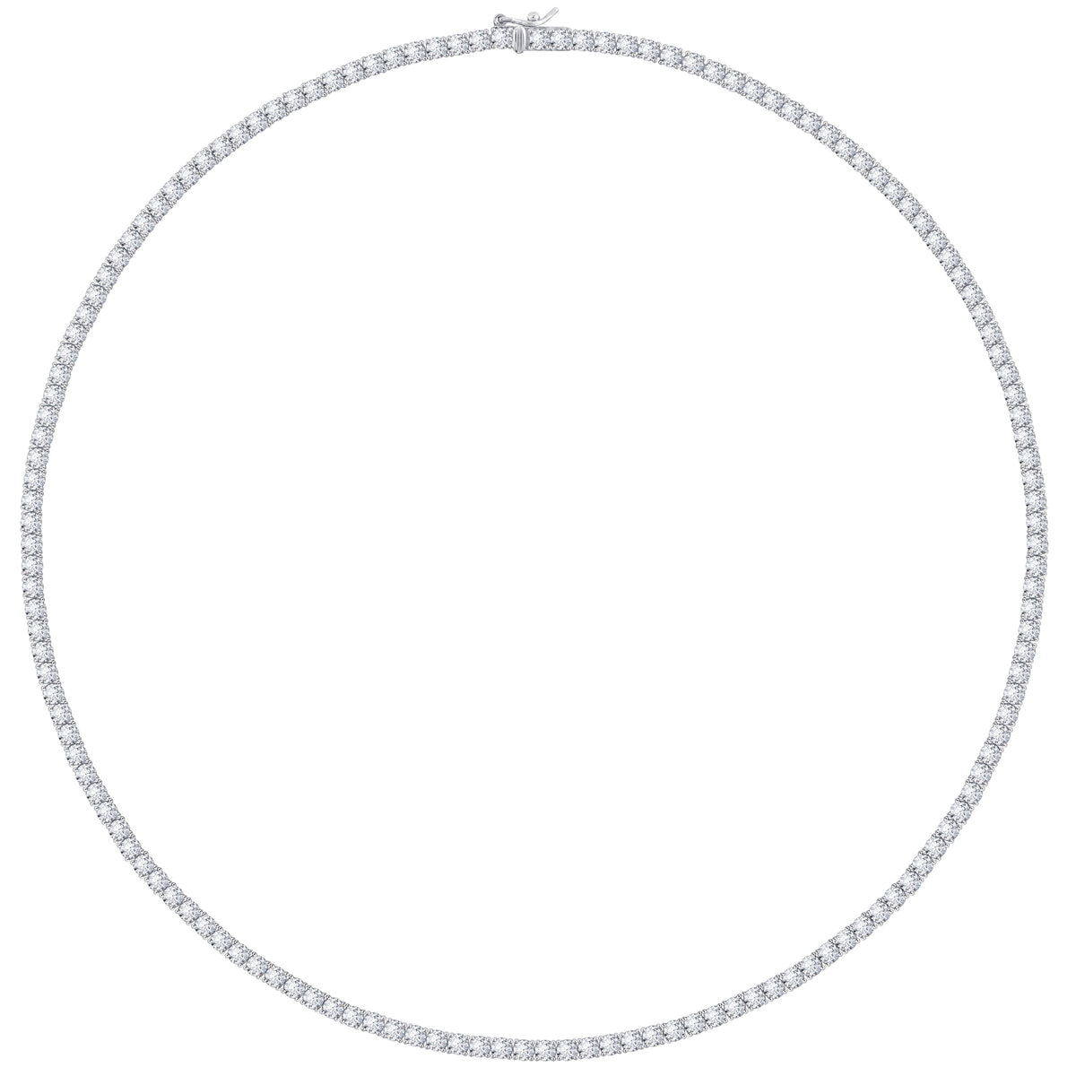 Brass Round Tennis Necklace