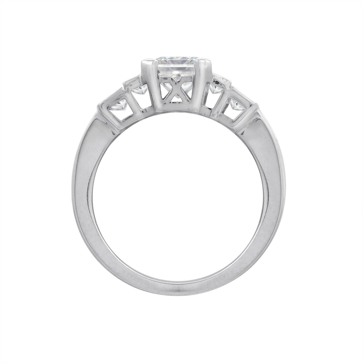 Tapered Emerald Cut Ring