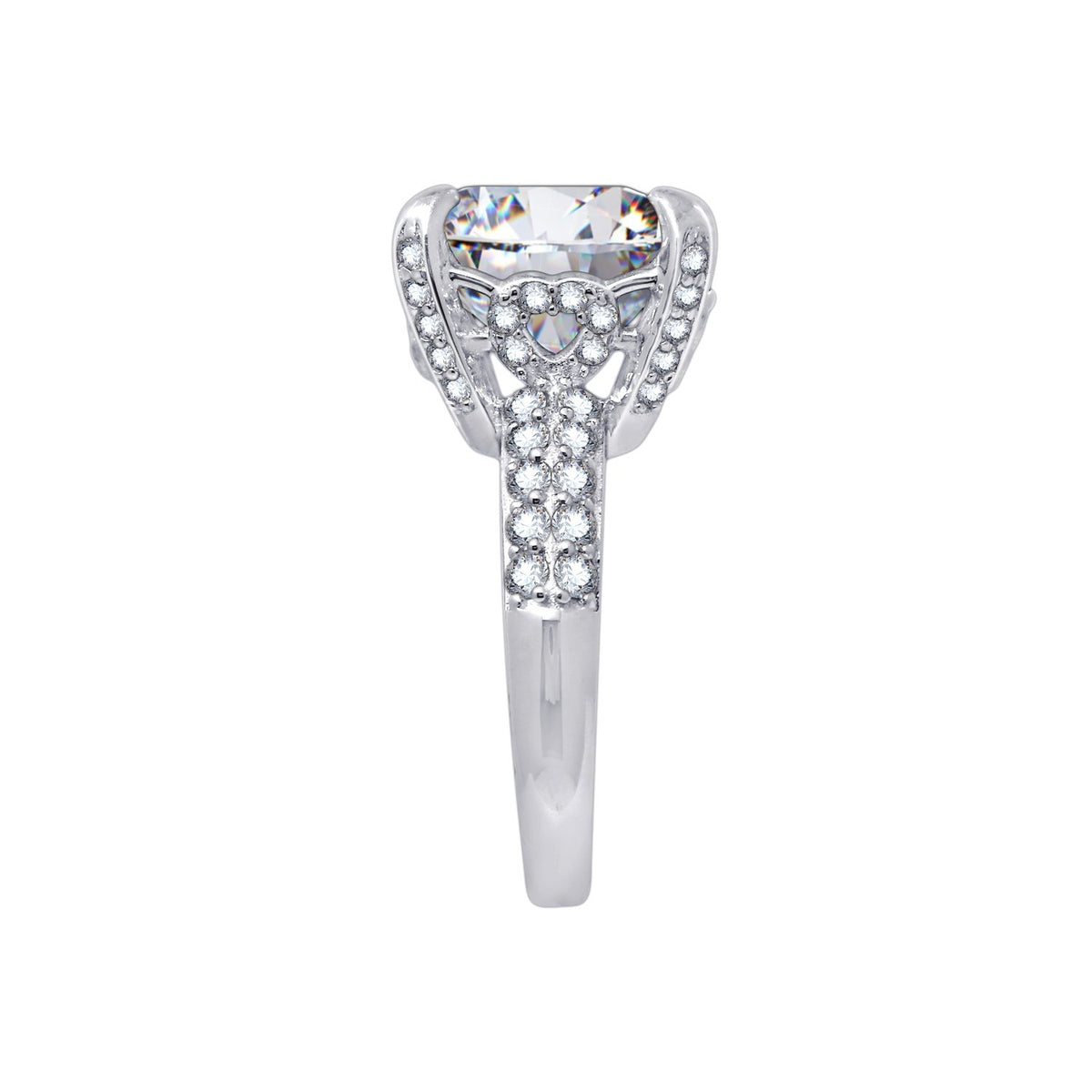 Fancy Gallery Cushion Cocktail Ring