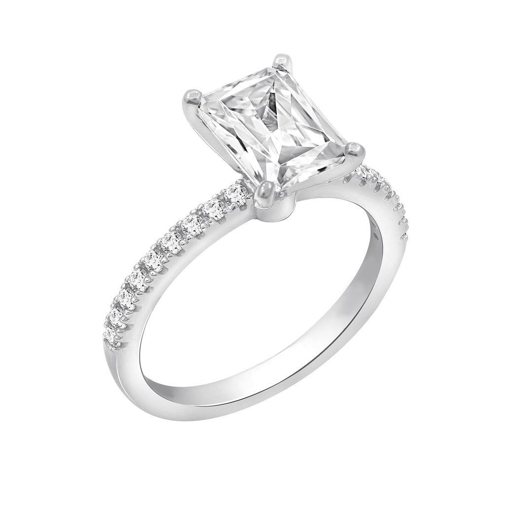 Radiant Emerald Cut Solitaire Ring