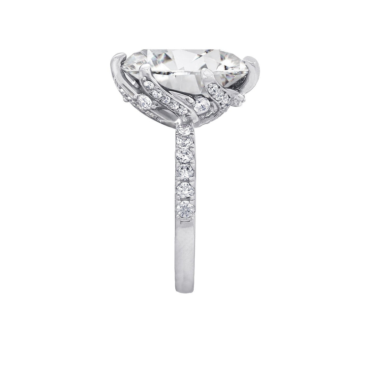 Glamour Oval Cocktail Ring