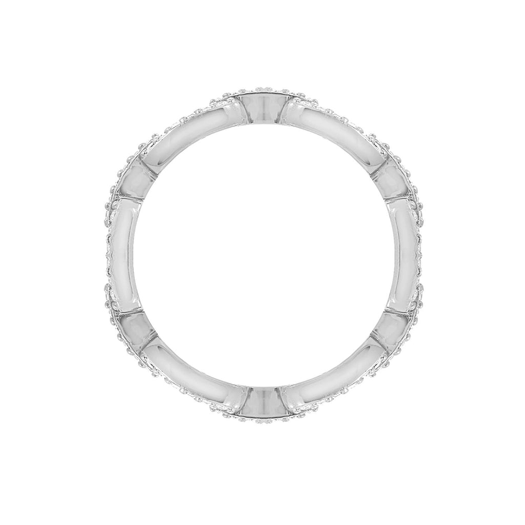 Pave-Linked Ring