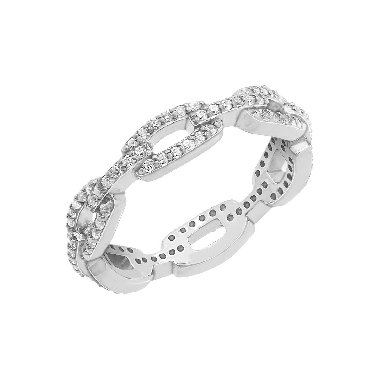 Pave-Linked Ring