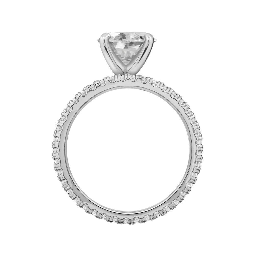 Oval Solitaire Engagement Ring Set