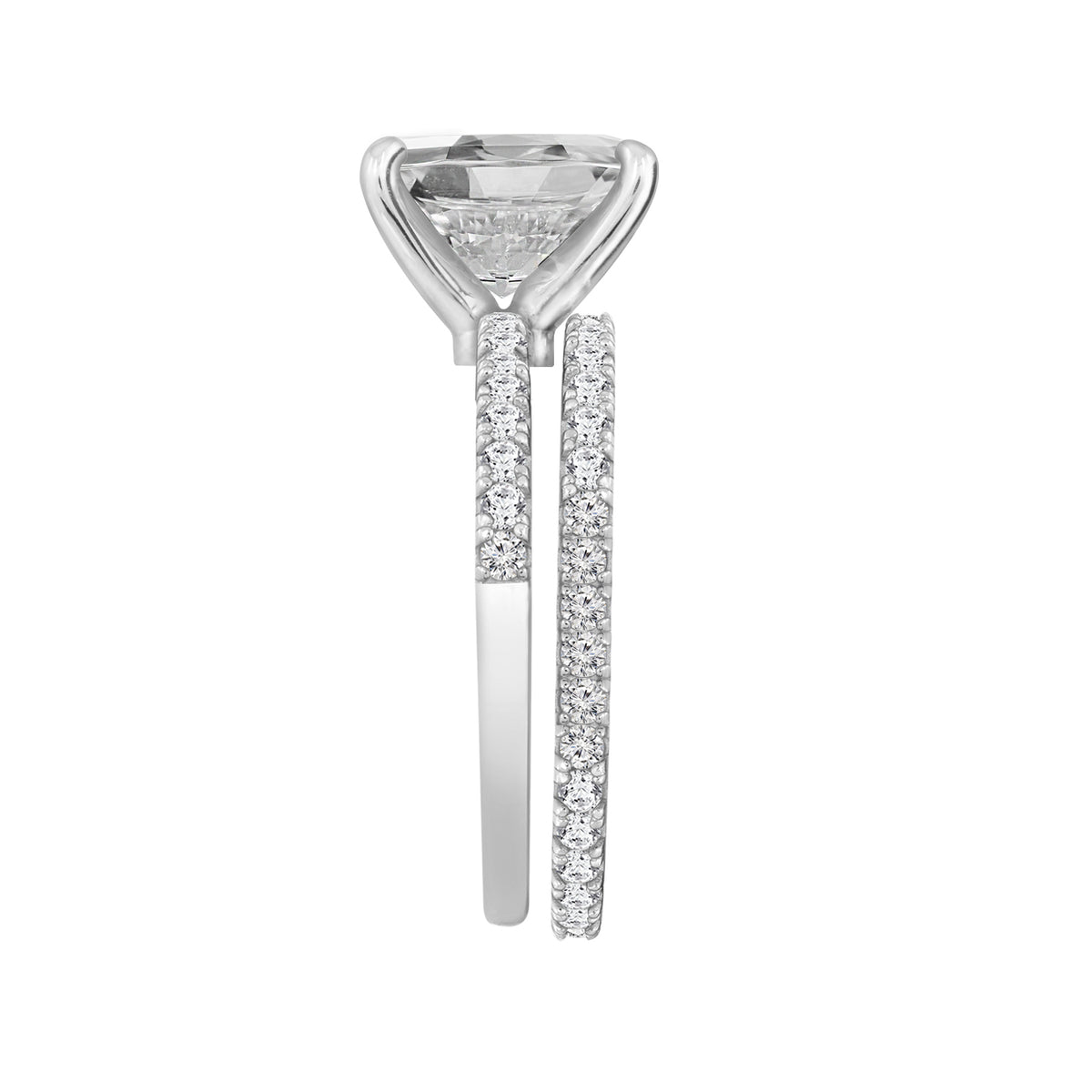 Oval Solitaire Engagement Ring Set